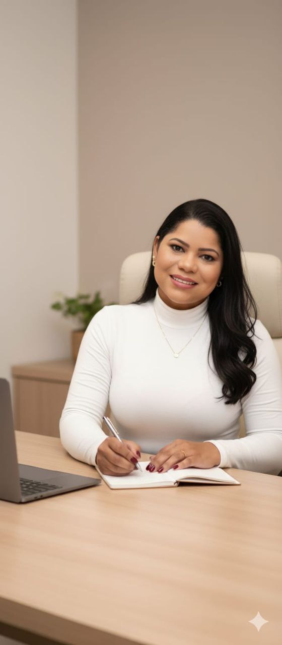 Retrato profissional de Sidcleia Melo, a terapeuta.