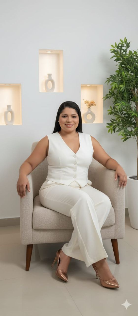 Sidcleia Melo sorrindo em um ambiente externo.